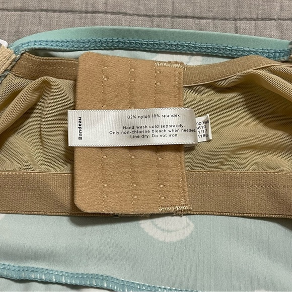 Swim by Cacique Seashell High Low Tankini  Lightly Lined Bandeau 40D - Picture 5 of 9